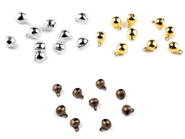 Maži metaliniai skambaliukai ~ Ø 8 mm