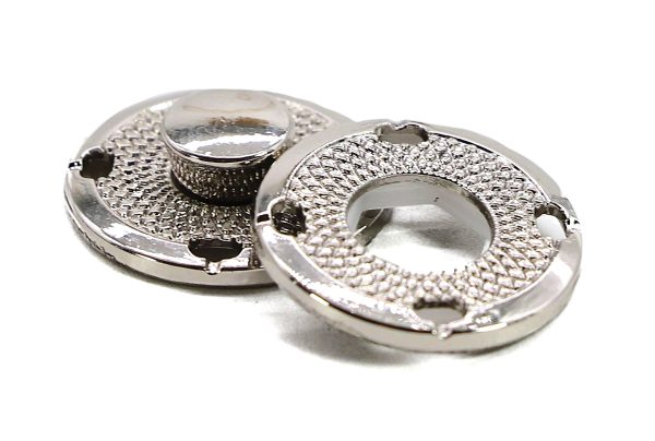 Dekoratyvinės metalinės spaudės drabužiams, Ø 25 mm "C14-B"