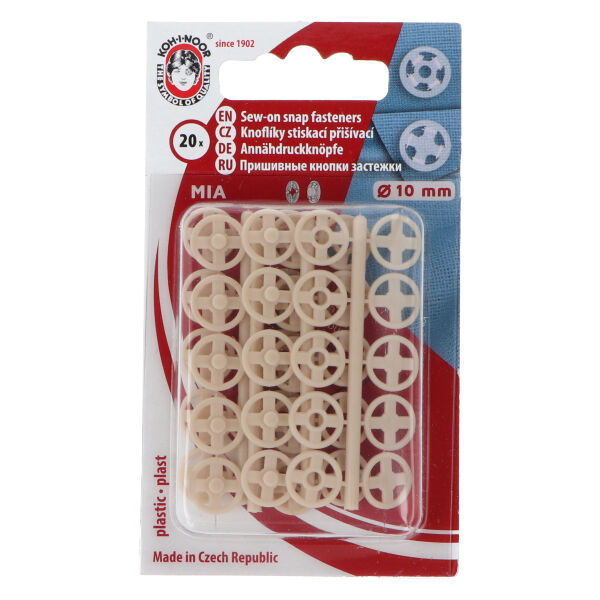 Spaudės plastikinės Ø 10 mm 20 vnt. "02"