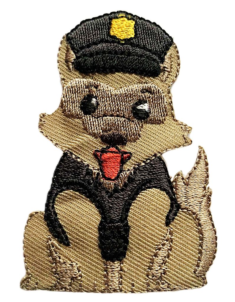 Aplikacija "sarginis šuo" 4,5 cm x 7 cm