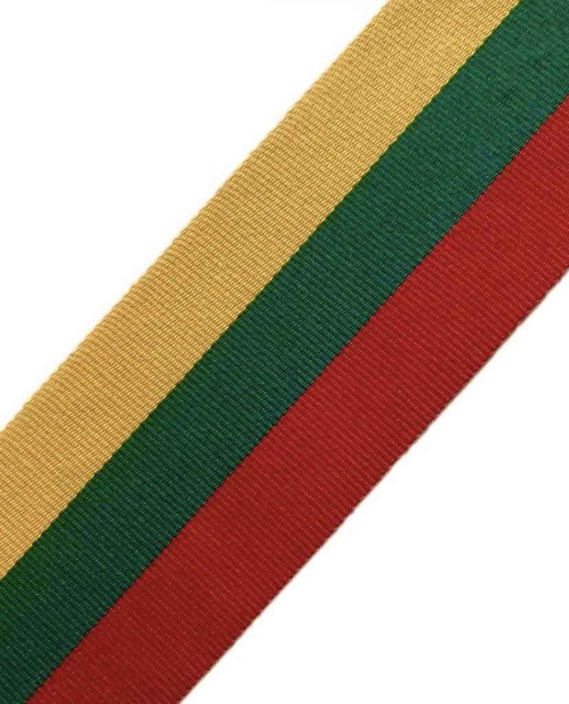 Austa trispalvė juostelė 3,5 cm