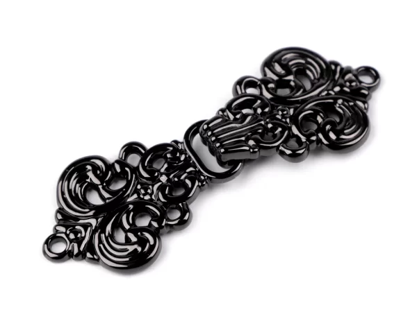 Dekoratyvinis metalinis užsegimas 59 mm x 21 mm "C"