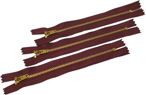 Metalinis užtrauktukas 16 cm Nr. 4 (rudas)