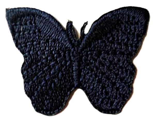 Aplikacija "drugelis" 3,8 cm x 3 cm "tamsiai mėlynas"