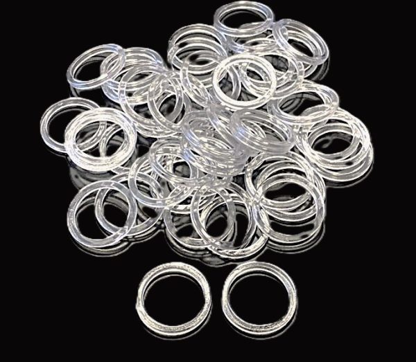 Plastikinis žiedas Ø 12 mm (skaidrus) Marbet Art. S16629