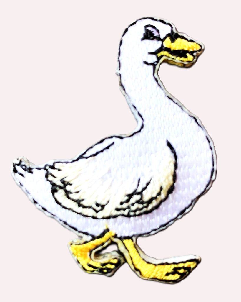 Aplikacija "žąsys" ~ 3,5 cm x 4,5 cm