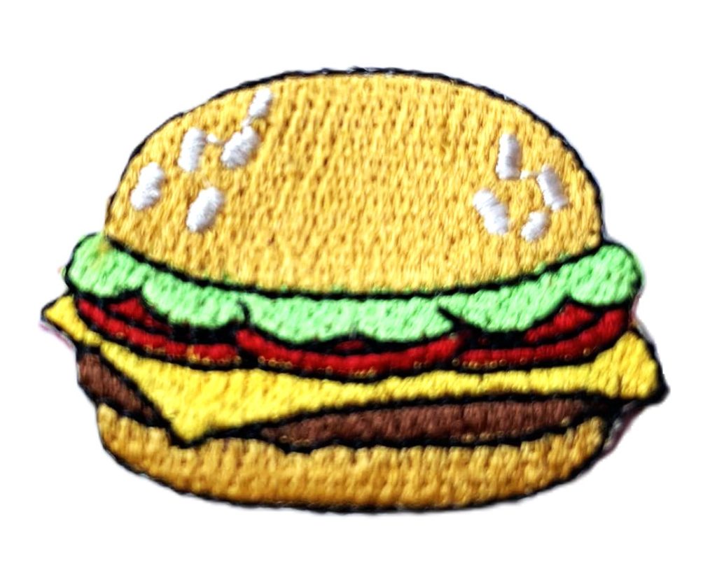 Aplikacija "burger"~ 4,0 cm x 3,0 cm