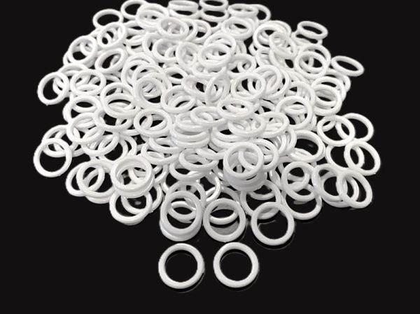 Plastikinis žiedas Ø 6 mm (baltas) Marbet Art. S16629