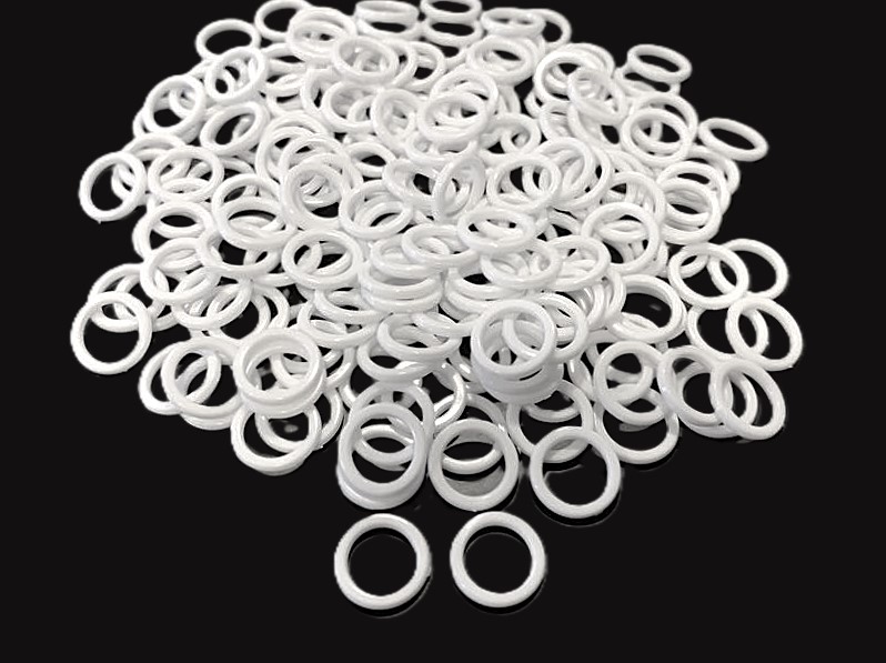 Plastikinis žiedas Ø 6 mm (baltas) Marbet Art. S16629