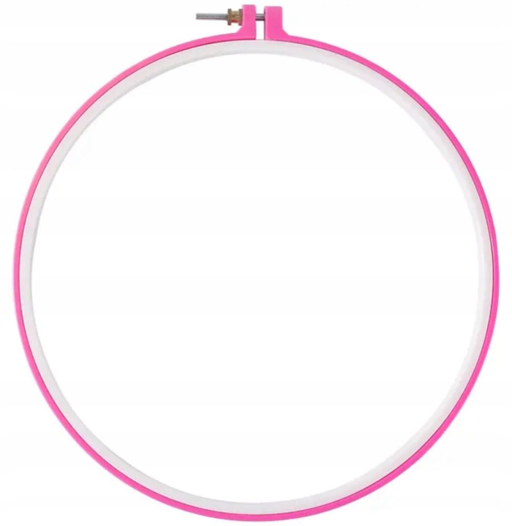 Plastikinis siuvinėjimo lankelis, 25 cm