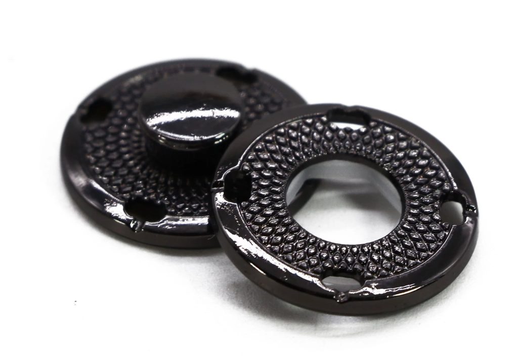 Dekoratyvinės metalinės spaudės drabužiams, Ø 18 mm "C14-A"