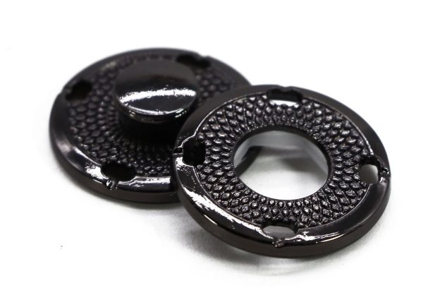 Dekoratyvinės metalinės spaudės drabužiams, Ø 18 mm "C14-A"