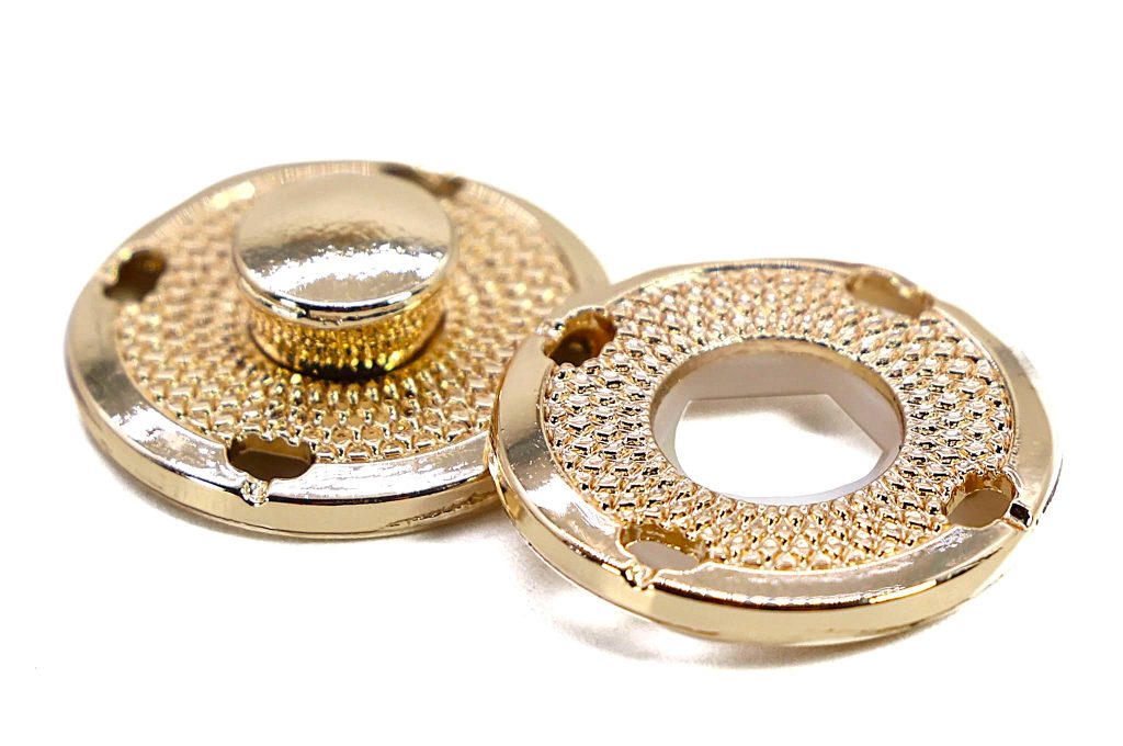 Dekoratyvinės metalinės spaudės drabužiams, Ø 20 mm "C14-A"